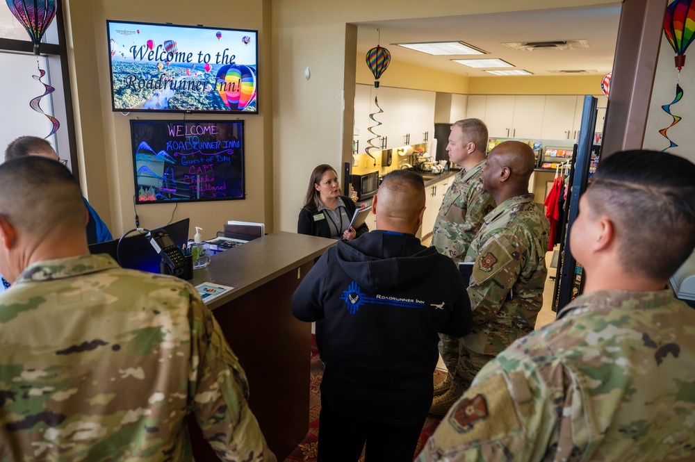 Kirtland Leaders visit the Roadrunner Inn during lodging tour