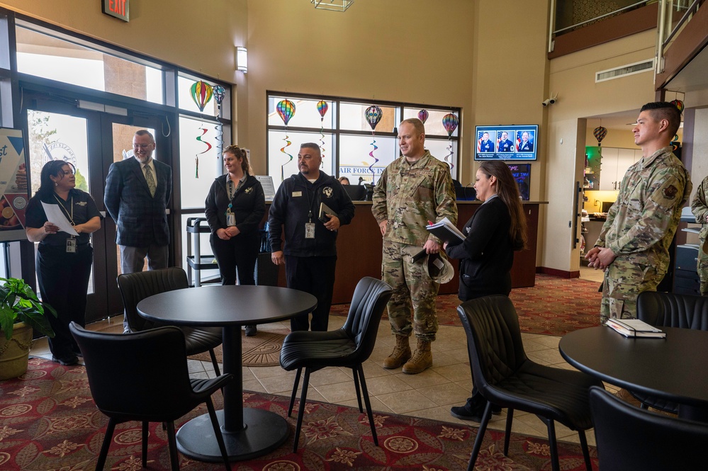 Kirtland Leaders visit the Roadrunner Inn during lodging tour