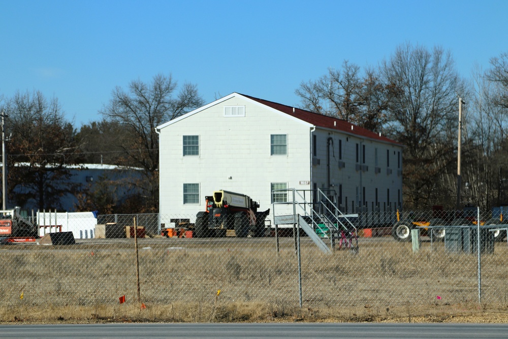 Contractors prepare second World War II-era barracks to be moved at Fort McCoy