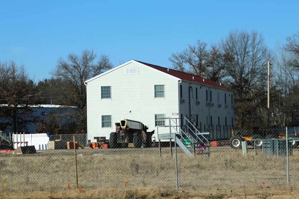 Contractors prepare second World War II-era barracks to be moved at Fort McCoy