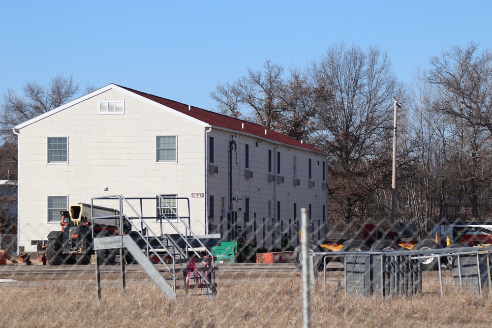 Contractors prepare second World War II-era barracks to be moved at Fort McCoy