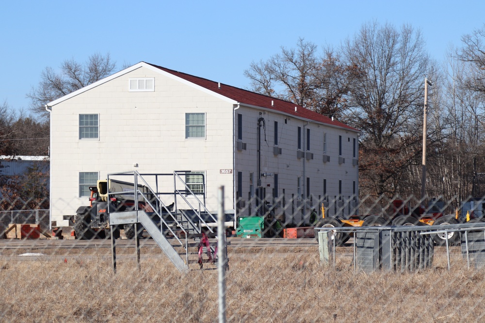 Contractors prepare second World War II-era barracks to be moved at Fort McCoy