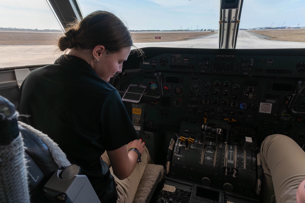 Bay County Junior Leadership Bay visit Tyndall AFB