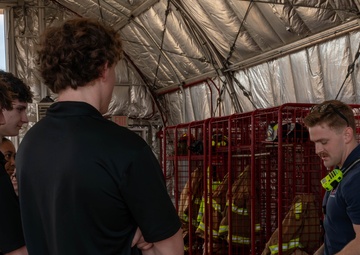 Bay County Junior Leadership Bay visit Tyndall AFB