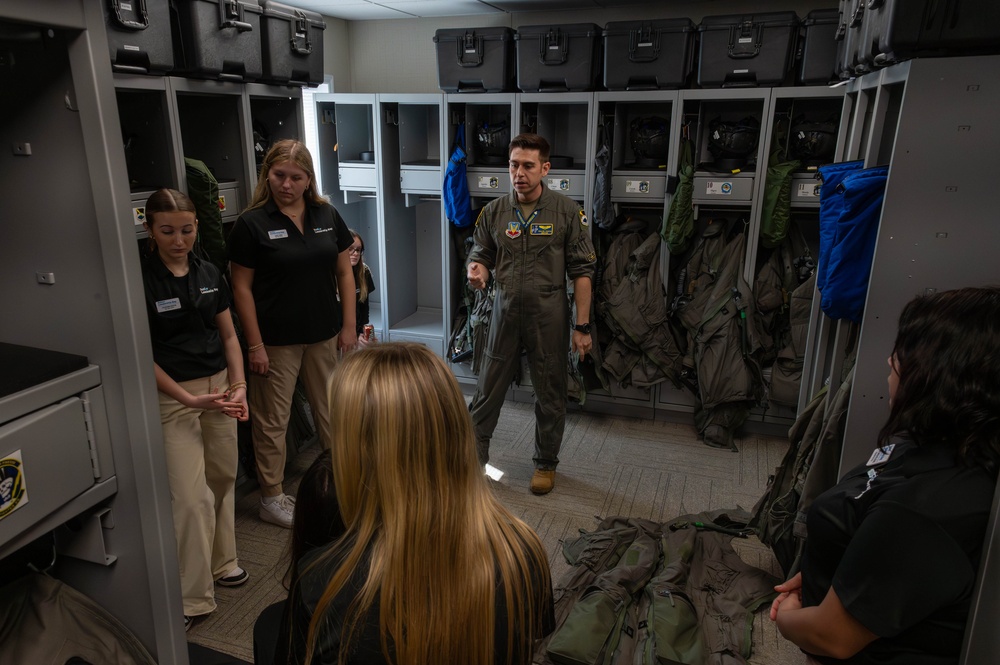 Bay County Junior Leadership Bay visit Tyndall AFB