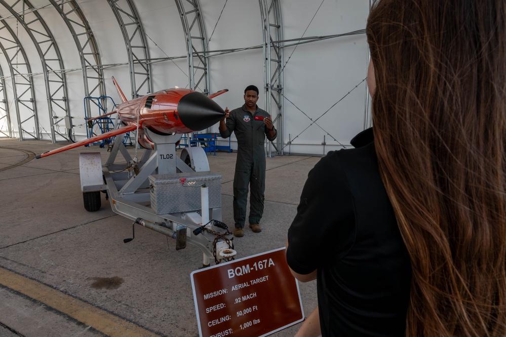 Bay County Junior Leadership Bay visit Tyndall AFB