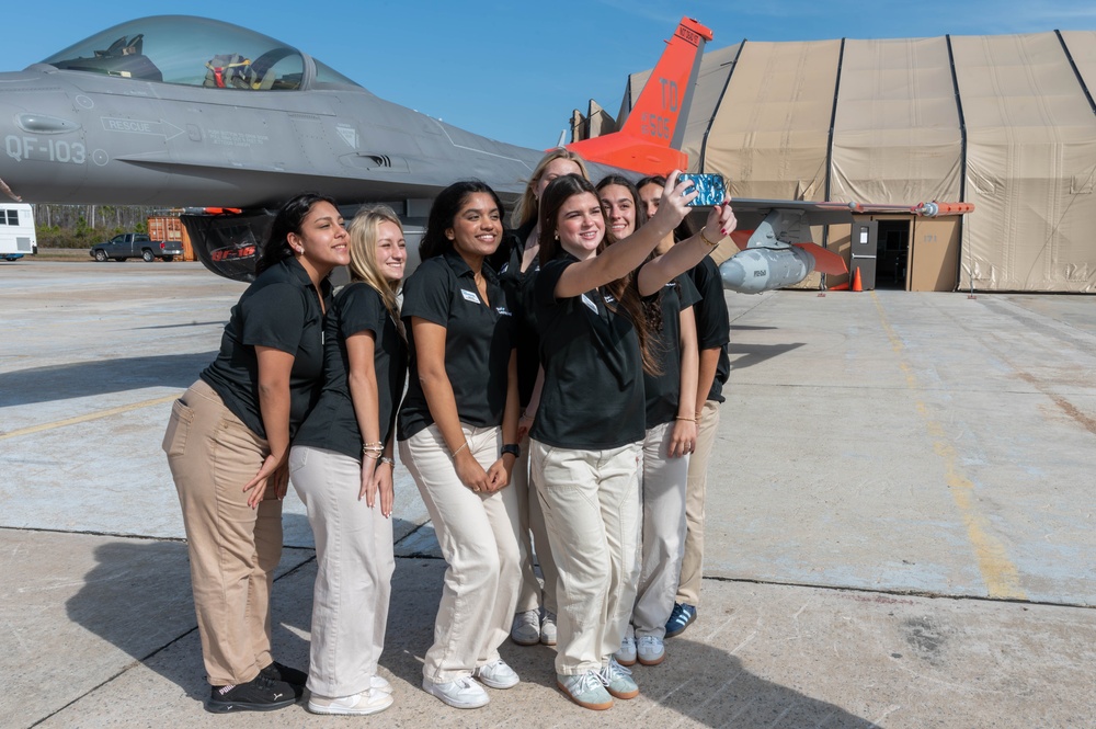 Bay County Junior Leadership Bay visit Tyndall AFB