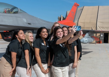 Bay County Junior Leadership Bay visit Tyndall AFB