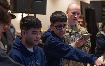 Space Base Delta 1 volunteers inspire future STEM leaders at AFCEA Robotics Competition