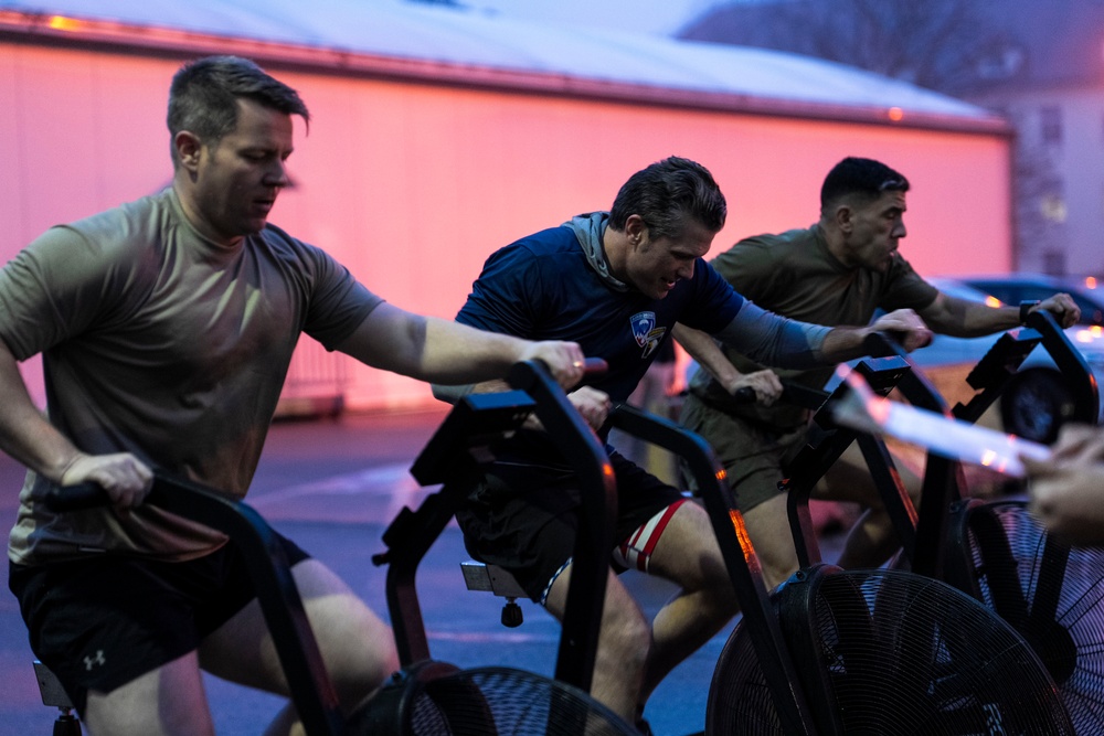 SD Participates in Morning PT with Troops, Visits USEUCOM, Visits USAFRICOM