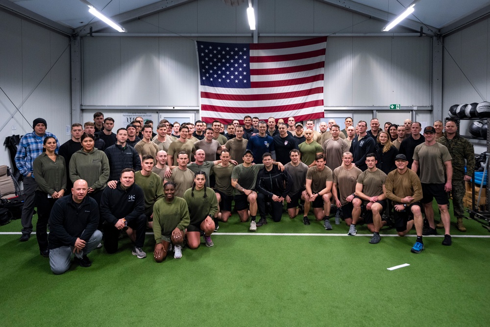 SD Participates in Morning PT with Troops, Visits USEUCOM, Visits USAFRICOM