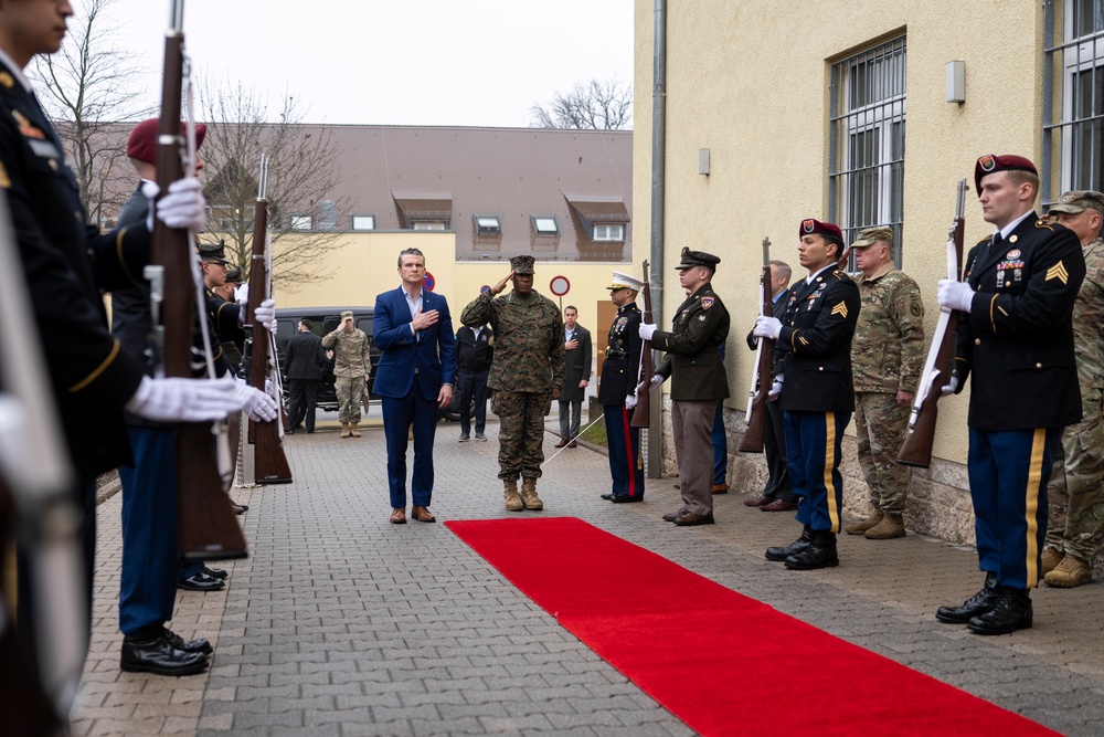 SD Participates in Morning PT with Troops, Visits USEUCOM, Visits USAFRICOM