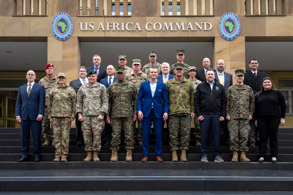 SD Participates in Morning PT with Troops, Visits USEUCOM, Visits USAFRICOM