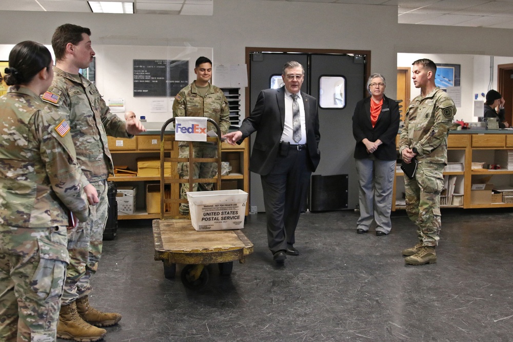 Army AG visits JBLM postal facility