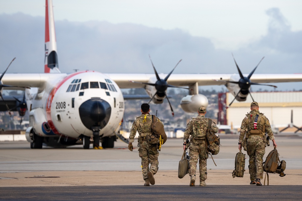 Coast Guard conducts alien expulsion flight operations between California and Texas