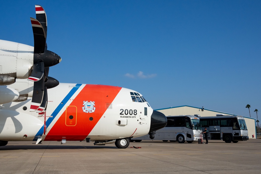 Coast Guard conducts alien expulsion flight operations between California and Texas