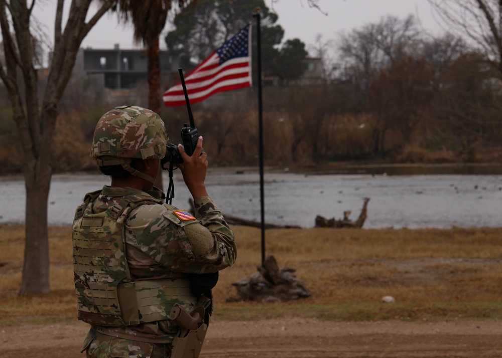 U.S. Soldiers support southern border mission