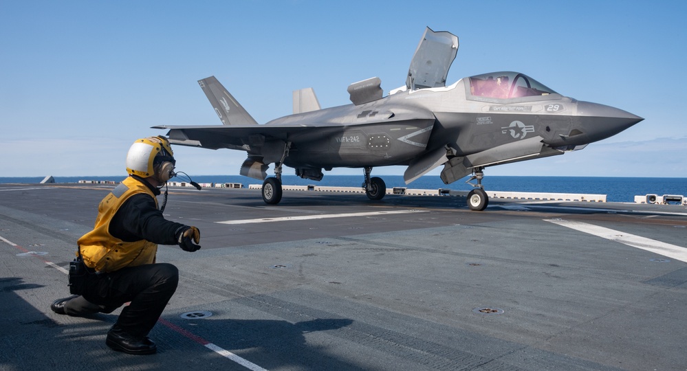 USs America (LHA 6) Conducts Flight Operations