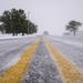 A frosty visitor pays Keesler a visit