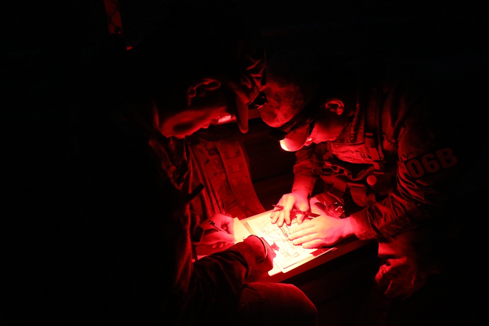 Night Land Navigation test assesses OC/T knowledge