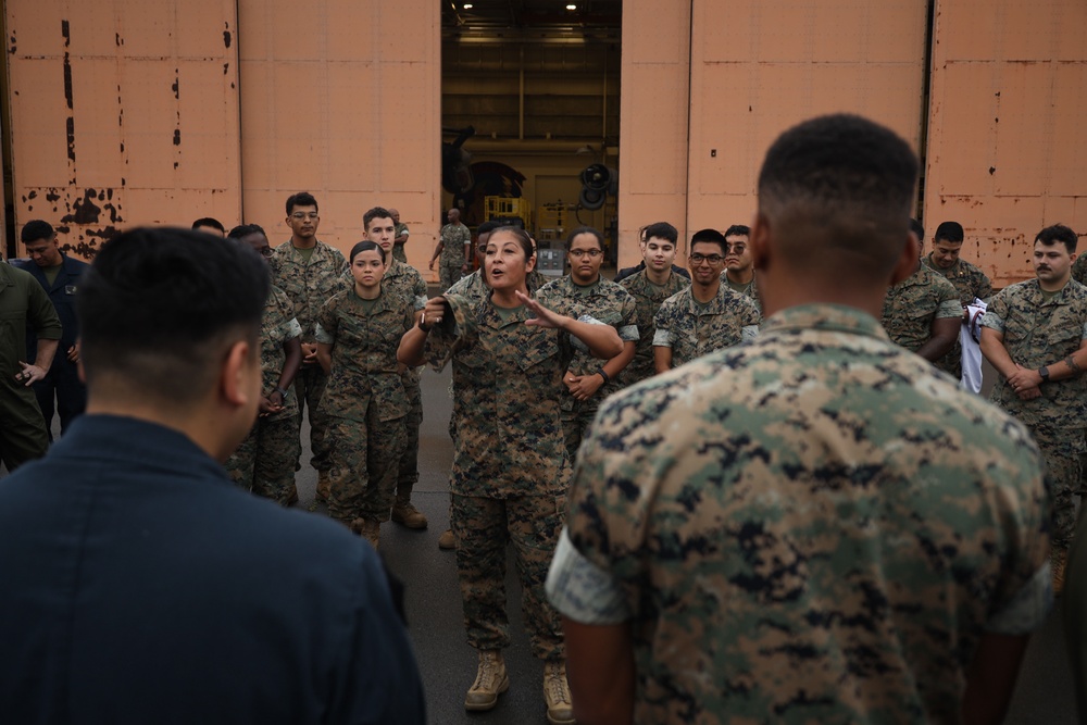 Legends and Heroes Unite: National Football League Hall of Famers and Cheerleaders join forces with Marines at MCBH