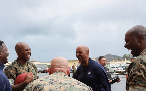 Legends and Heroes Unite: National Football League Hall of Famers and Cheerleaders join forces with Marines at MCBH