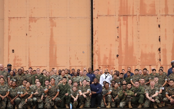 Legends and Heroes Unite: National Football League Hall of Famers and Cheerleaders join forces with Marines at MCBH