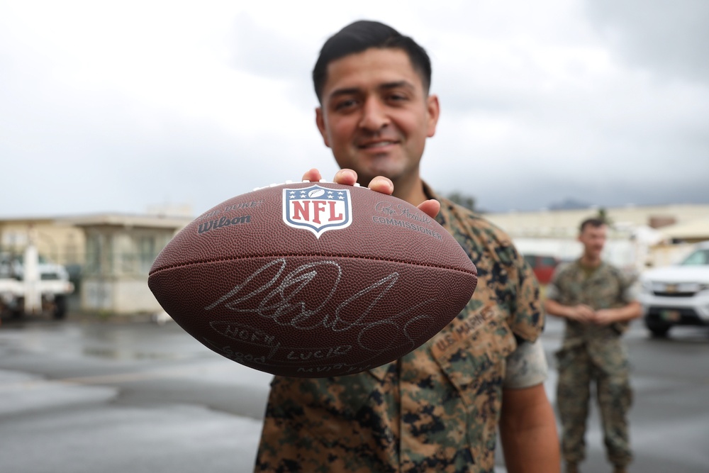 Legends and Heroes Unite: National Football League Hall of Famers and Cheerleaders join forces with Marines at MCBH