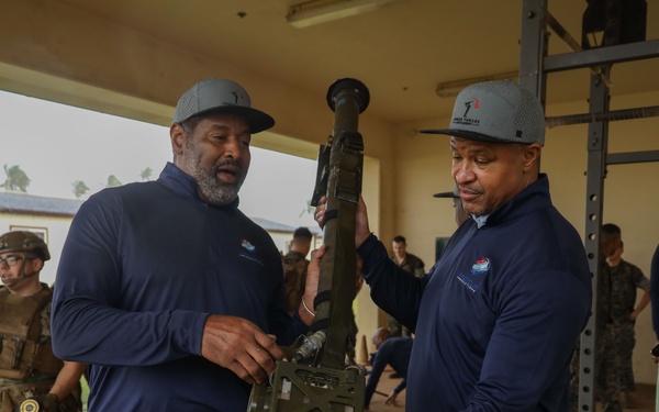 Legends and Heroes Unite: National Football League Hall of Famers and Cheerleaders join forces with Marines at MCBH