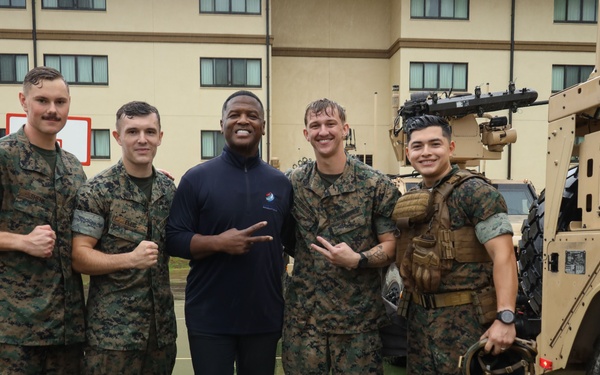 Legends and Heroes Unite: National Football League Hall of Famers and Cheerleaders join forces with Marines at MCBH