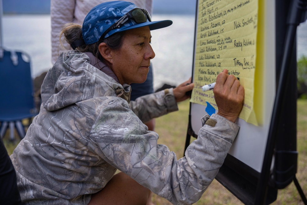 Marine Corps Base Hawaii Leadership and Members of Ola Nu’upia Hui Aim to Re-stabilize Local Ponds