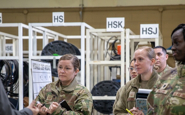 Air Force leaders from the 8th Logistics Readiness Squadron (8th LRS) at Kunsan Air Force Base visited the Directorate for Maintenance of the U.S. Army Materiel Support Command - Korea on Feb. 11.