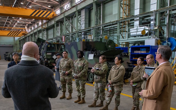 Air Force leaders from the 8th Logistics Readiness Squadron (8th LRS) at Kunsan Air Force Base visited the Directorate for Maintenance of the U.S. Army Materiel Support Command - Korea on Feb. 11.