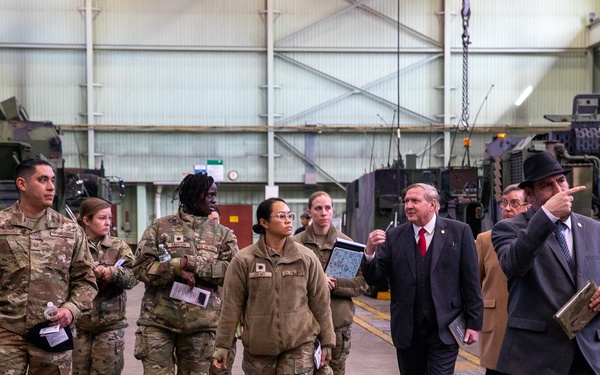 Air Force leaders from the 8th Logistics Readiness Squadron (8th LRS) at Kunsan Air Force Base visited the Directorate for Maintenance of the U.S. Army Materiel Support Command - Korea on Feb. 11.