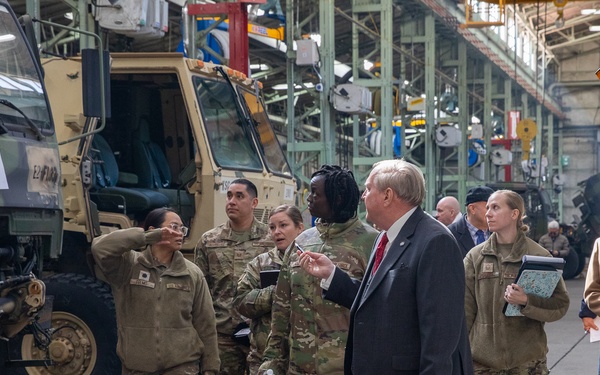Air Force leaders from the 8th Logistics Readiness Squadron (8th LRS) at Kunsan Air Force Base visited the Directorate for Maintenance of the U.S. Army Materiel Support Command - Korea on Feb. 11.