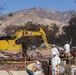 U.S. Army Corps of Engineers clears debris from a house in Altadena