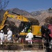 U.S. Army Corps of Engineers clears debris from a house in Altadena