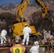 U.S. Army Corps of Engineers clears debris from a house in Altadena