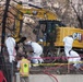 U.S. Army Corps of Engineers clears debris from a house in Altadena