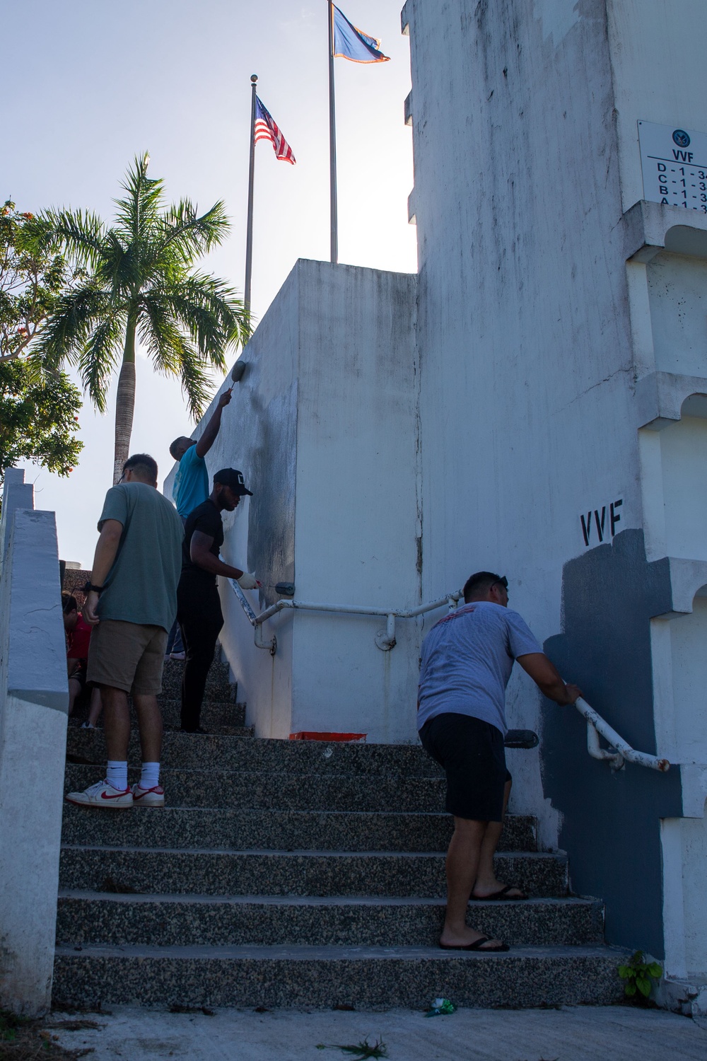 Marines and Sailors help revitalize Guam Veterans Cemetery