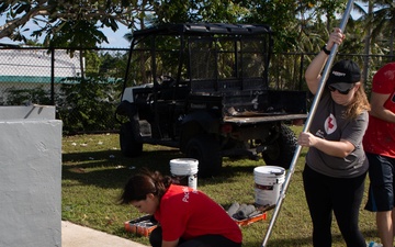 Marines and Sailors help revitalize Guam Veterans Cemetery