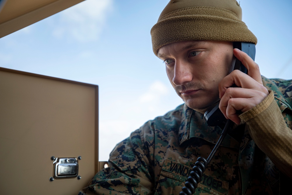 U.S. Marines employ airfield communications in Japan