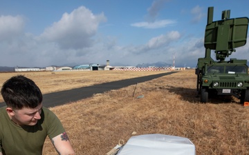 U.S. Marines employ airfield communications in Japan