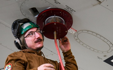 VP-26 Sailors Perform Routine Maintenance on P-8A Poseidon