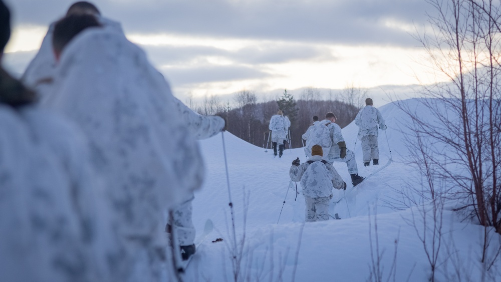 Exercise Joint Viking 25: Force Reconnaissance Company Participates in Patrol Course Winter