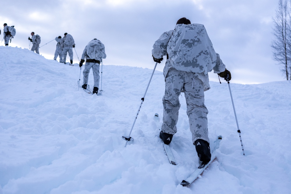 Exercise Joint Viking 25: Force Reconnaissance Company Participates in Patrol Course Winter