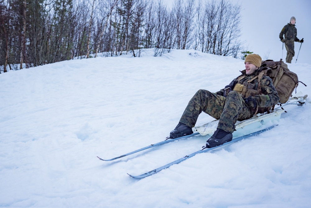 Exercise Joint Viking 25: Force Reconnaissance Company Participates in Patrol Course Winter