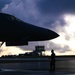 B-1B Lancers assigned to the 34th Expeditionary Bomb Squadron take off in support of a BTF 25-1 training mission Feb. 10, 2025