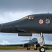 B-1B Lancers assigned to the 34th Expeditionary Bomb Squadron take off in support of a BTF 25-1 training mission Feb. 10, 2025