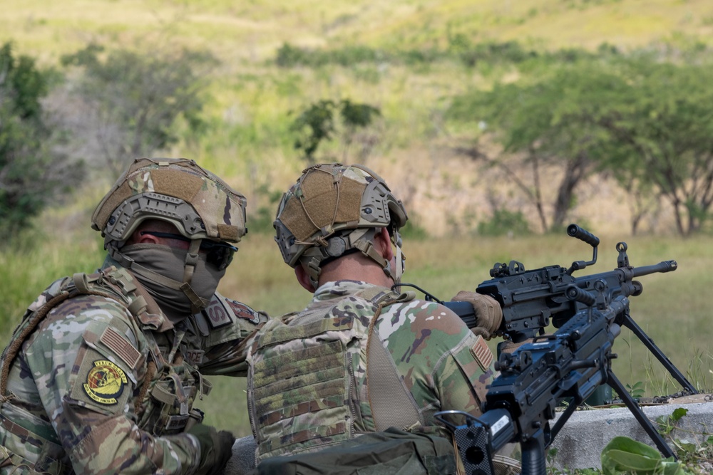 156th Wing SFS heavy weapons proficiency  training